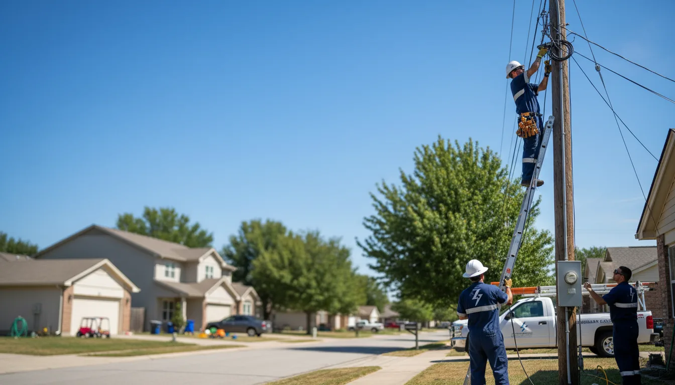 Residential electrician providing installation services in Derby, IA